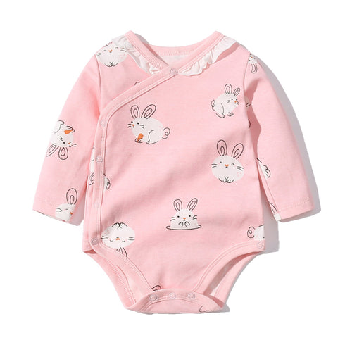 Baby Girl Long Sleeve Jumpsuit Baby Cute Printed Fart Jacket